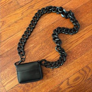 Black Chain Strap Men Bag